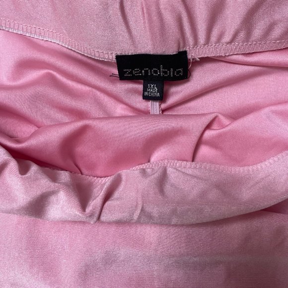 ⭐️ Ruffled Ruched Boho Glam Baddie Chic Party Club Dancing Pastel Hip Midi Skirt - Picture 4 of 6